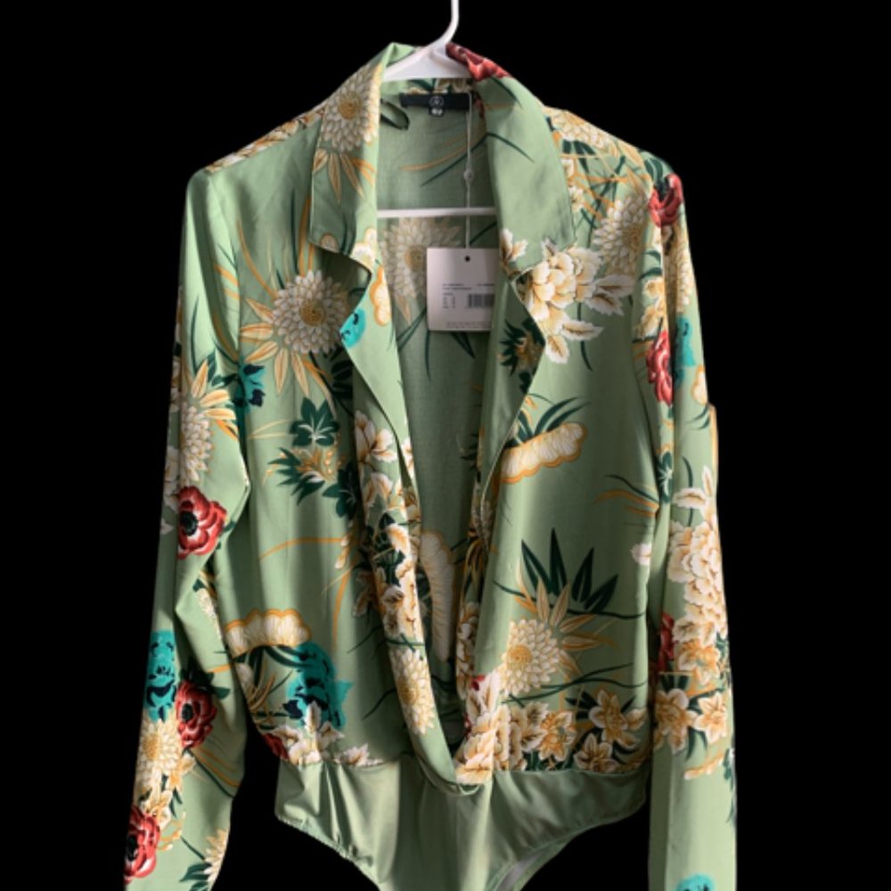 Missguided Floral Bodysuit